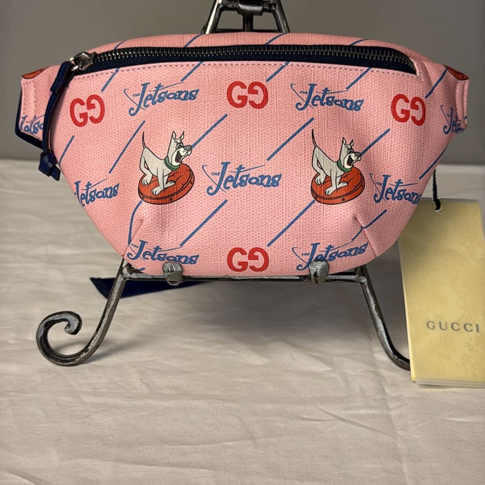 Gucci x Jetsons Pink Belt Bag | Authentic GG Waist Pack - Picture 2 of 7